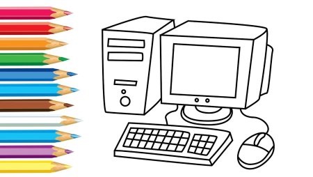 Телевизор раскраска для детей