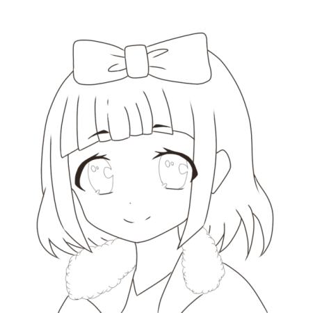 Раскраски аниме для Ибис паинт