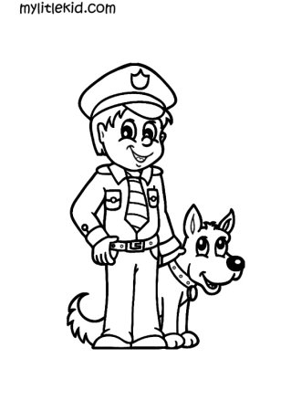 Раскраска пограничник