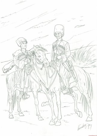 Раскраски Казаков