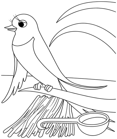 Ласточка раскраска для детей