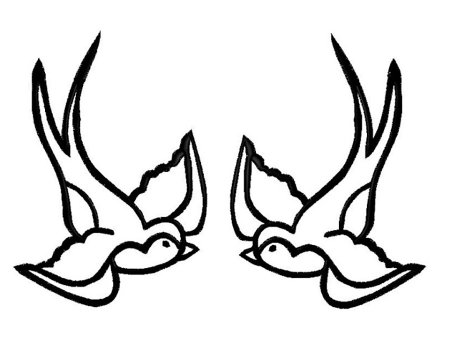 Гнездо ласточки раскраска