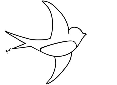 Красивые раскраски Ласточка