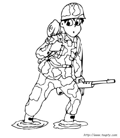 Раскраска парад солдат