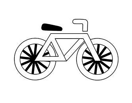 Велосипед раскраска для детей