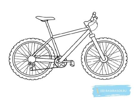 Велосипед раскраска