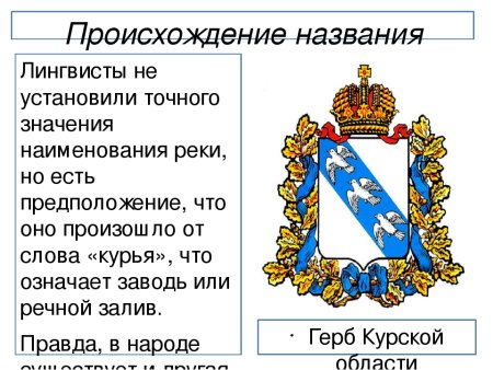 Происхождение названия города Курск