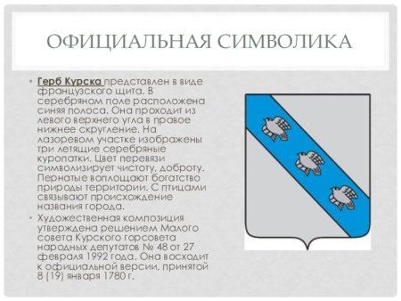 Герб города Курска