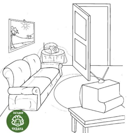 Детская спальня раскраска