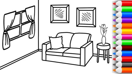 Ванная раскраска для детей