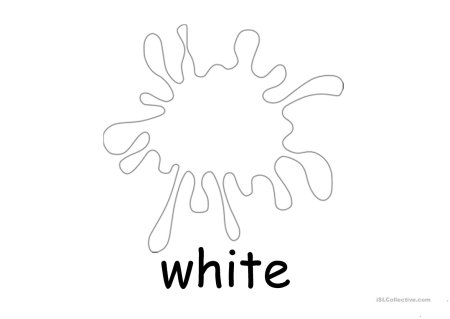 Клякса раскраска