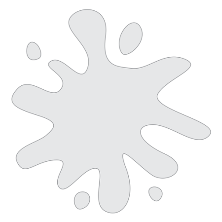 Белая Клякса на прозрачном фоне