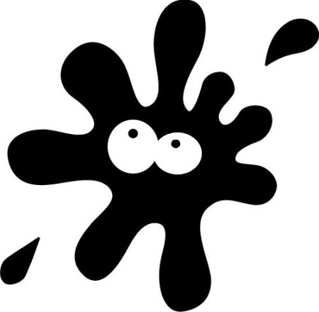 Трафарет Кляксы