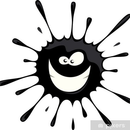 Клякса с глазами