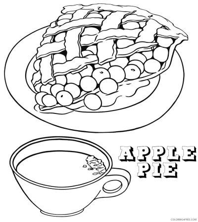 Пирог раскраска