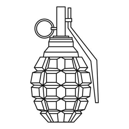 Ф1 граната раскраска