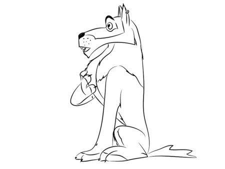 Иван Царевич и серый волк раскраска