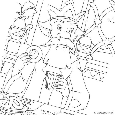 Раскраски из мультика Иван Царевич и серый волк