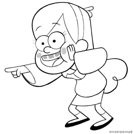 Разукрашки Гравити Фолз Мейбл