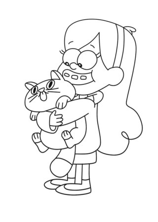 Раскраски для девочек Гравити Фолз Мэйбл