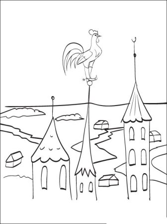 Пятая иллюстрация к книге Сказки Пушкина: Раскраска для детей 5-6 лет