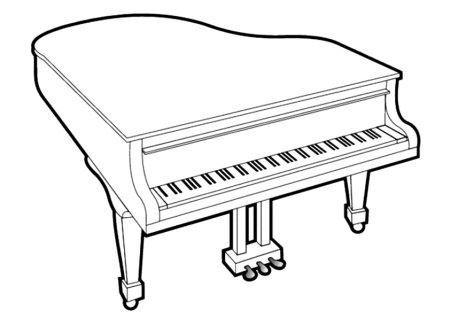 Фортепиано рисунок