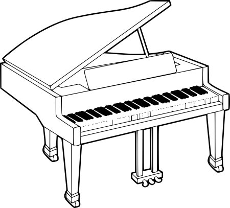 Фортепиано рисунок