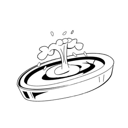 Фонтан раскраска