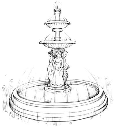 Эскиз фонтана