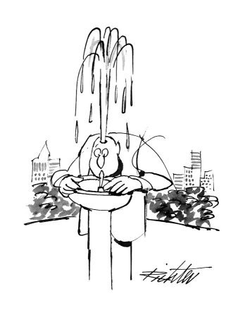 Контуры фонтана для раскрашивания