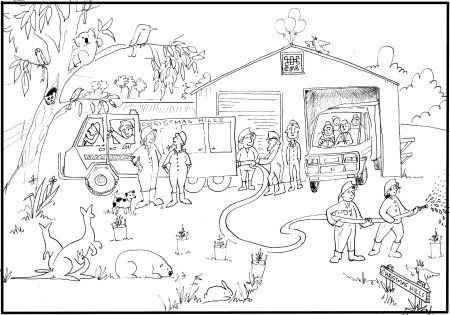 Раскраска МЧС для детей