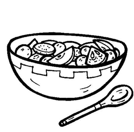 Салат раскраска