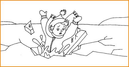 Раскраска безопасное лето для детей