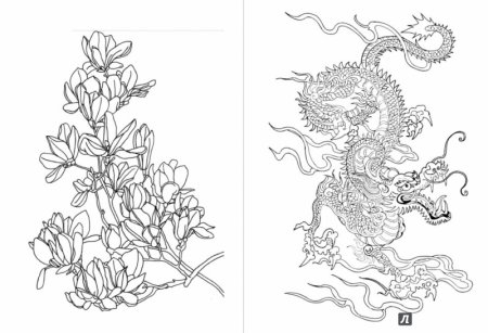 Японские раскраски