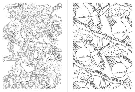 Раскраска японские мотивы