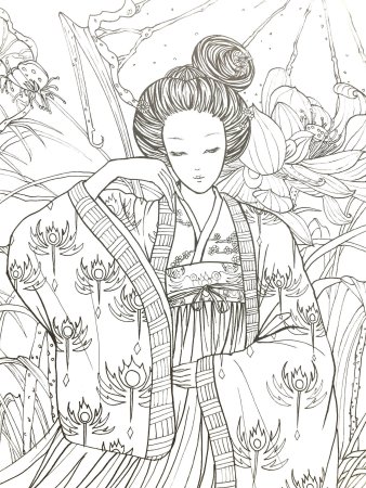 Японские раскраски антистресс