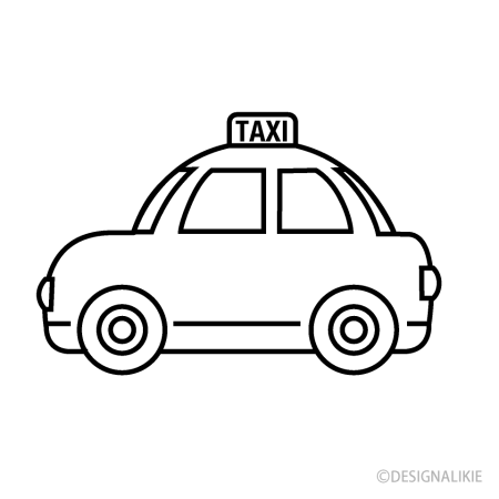 Taxi раскраска для детей