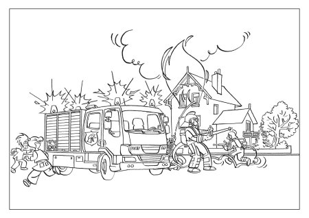 Безопасность. Раскраска