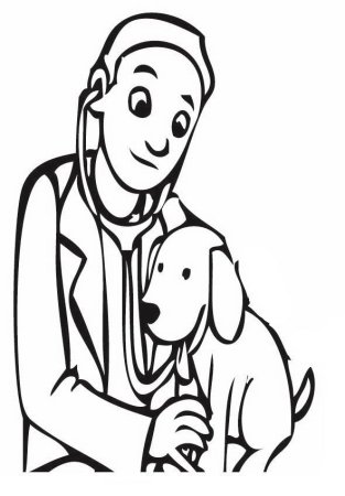 Раскраска ветеринар