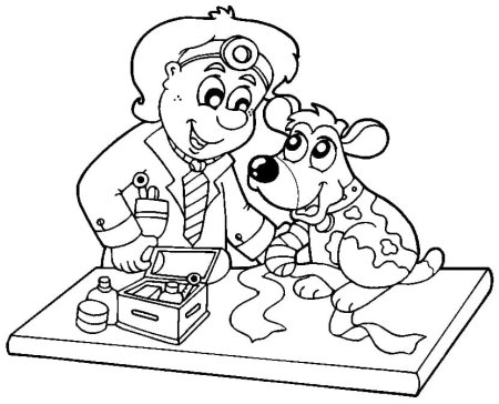 Разукрашка ветеринар