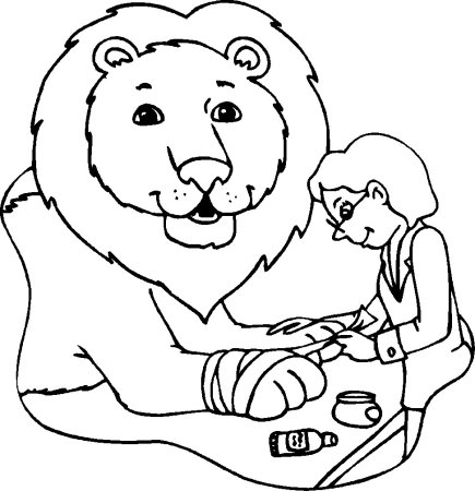 Профессия ветеринар раскраска