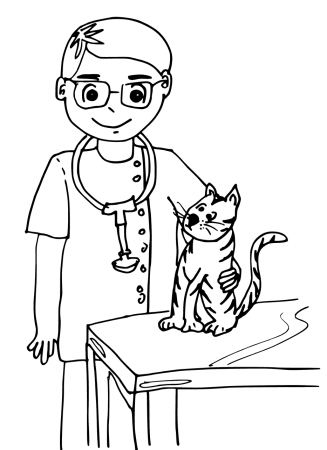 Ветеринар рисунок для детей