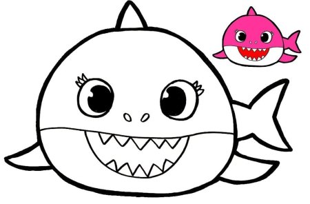 Baby Shark раскраска