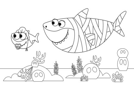 Baby Shark для рисования