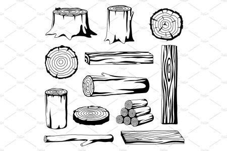 Трафарет дрова