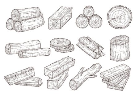 Бревно мультяшное