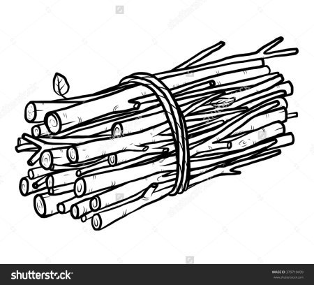 Трафарет дрова