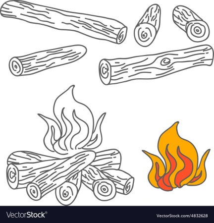 Бревно раскраска для детей