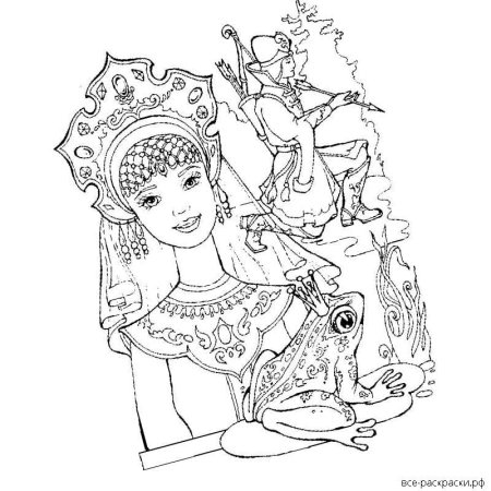 Королева раскраска для детей