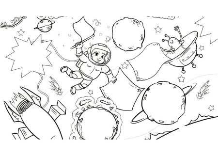 Космос трафареты для детей